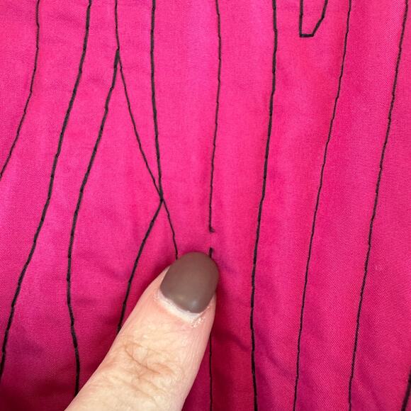 Chico's Pink/Black Reversible Stitched Quilted Full Zip Puffer Jacket Size 3/XL - Picture 10 of 16